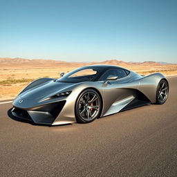 A highly generic supercar with a sleek, aerodynamic design