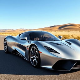 A highly generic supercar with a sleek, aerodynamic design