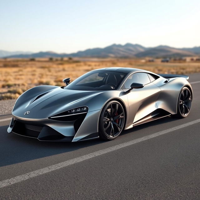 A highly generic supercar with a sleek, aerodynamic design