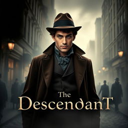 A captivating poster for the movie "The Descendant," set in 1850 New York