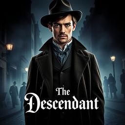 A captivating poster for the movie "The Descendant," set in 1850 New York