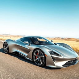 A highly generic supercar with a sleek, aerodynamic design