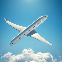 An Airbus A350-900 airplane soaring gracefully through a clear blue sky