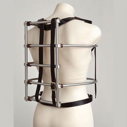 A cage with straps designed to be worn on the back, displayed prominently against a neutral background