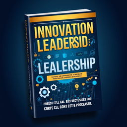 An imposing book cover with a theme of innovation, leadership, and strategies for success in healthcare careers and business