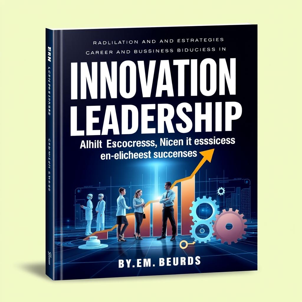 An imposing book cover with a theme of Innovation, Leadership, and Strategies for Career and Business Success in Healthcare