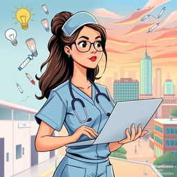 An illustration of the journey of an entrepreneurial nurse