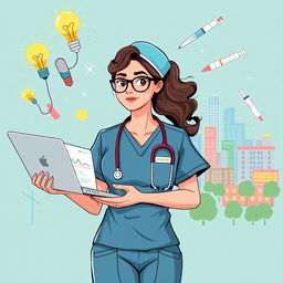 An illustration of the journey of an entrepreneurial nurse