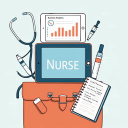 An array of tools representing the journey of an entrepreneurial nurse