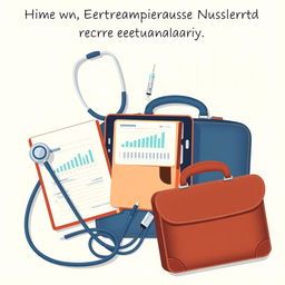 An array of tools representing the journey of an entrepreneurial nurse