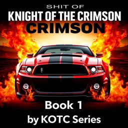 A movie poster featuring a 2013 Ford Shelby Mustang GT500 Super Snake in wine red with one black stripe