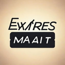 Generate an engaging profile photo featuring stylized text, represented by the letters 'EXPRESS MART' inscribed within it, ideally depicted in a cool and modern style.