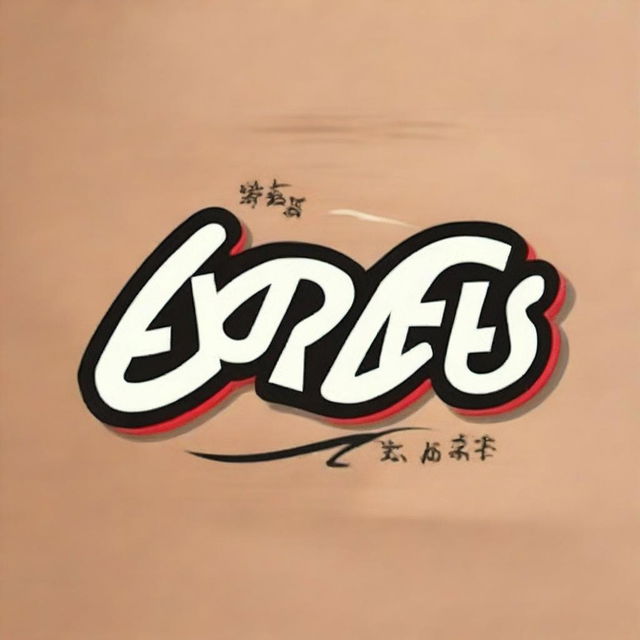 Generate an engaging profile photo featuring stylized text, represented by the letters 'EXPRESS MART' inscribed within it, ideally depicted in a cool and modern style.