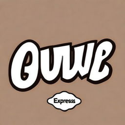 Generate an engaging profile photo featuring stylized text, represented by the letters 'EXPRESS MART' inscribed within it, ideally depicted in a cool and modern style.