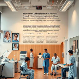 A powerful and evocative image capturing the legacy of the entrepreneurial nurse