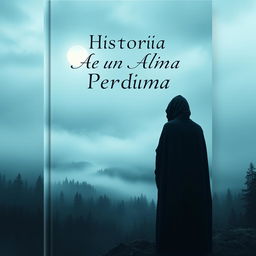 Cover for a book titled "Historia de un Alma Perdida", featuring a lone figure standing at the edge of a misty forest