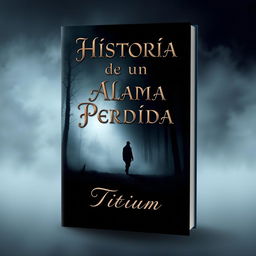 A captivating book cover for "Historia de un Alma Perdida" by Titium