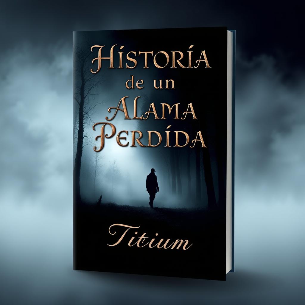 A captivating book cover for "Historia de un Alma Perdida" by Titium