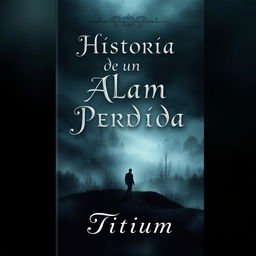 A captivating book cover for "Historia de un Alma Perdida" by Titium