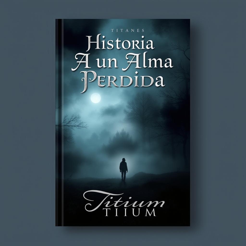 A captivating book cover for "Historia de un Alma Perdida" by Titium