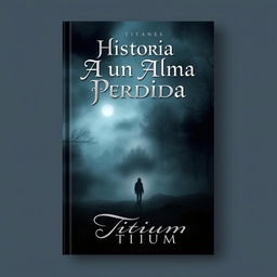 A captivating book cover for "Historia de un Alma Perdida" by Titium