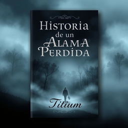 A captivating book cover for "Historia de un Alma Perdida" by Titium