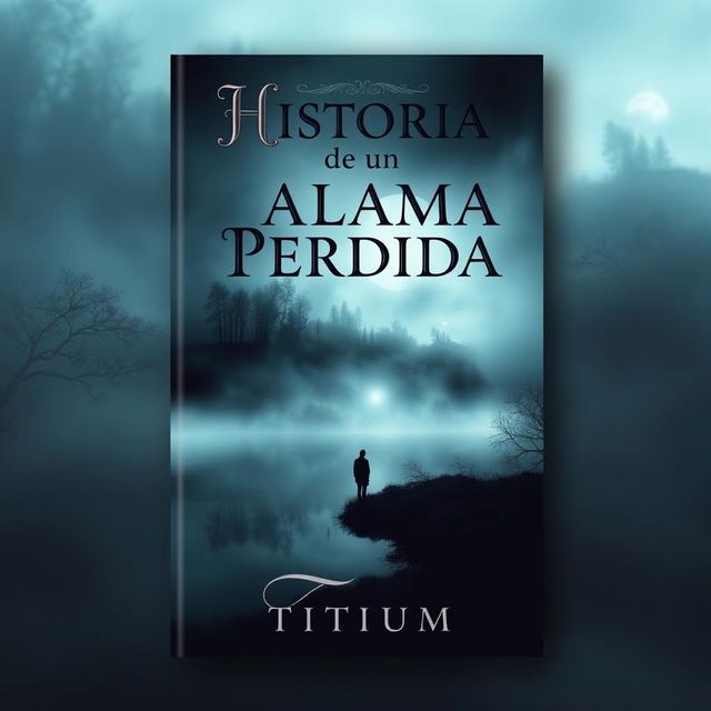 A captivating book cover for "Historia de un Alma Perdida" by Titium