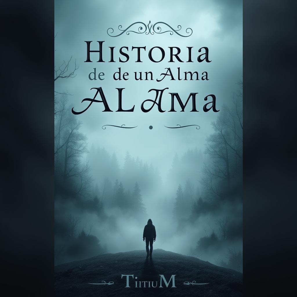 A captivating book cover for "Historia de un Alma Perdida" by Titium