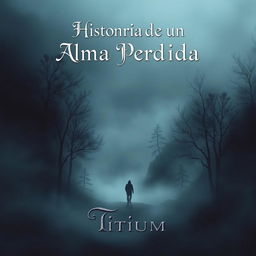 A captivating book cover for "Historia de un Alma Perdida" by Titium