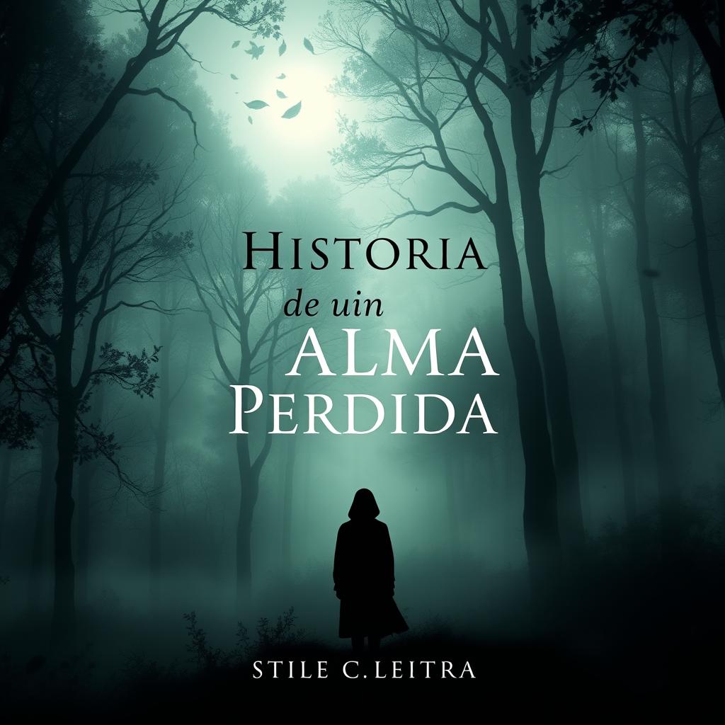 a mystical and evocative book cover featuring the title 'Historia de un Alma Perdida'