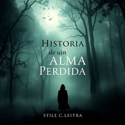 a mystical and evocative book cover featuring the title 'Historia de un Alma Perdida'