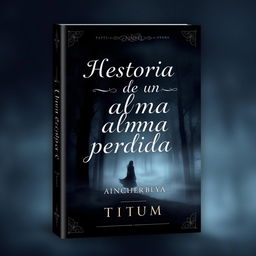 A captivating book cover design for a novel titled "Historia de un alma perdida" created by Titium