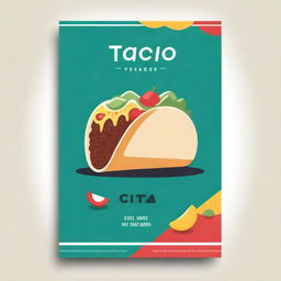 Design a vibrant and captivating poster for a taco brand named 'Cita Citacos'. Include mouth-watering tacos, and hints of Mexican culture to signify the tacos' authenticity.