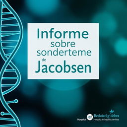 Una portada profesional e informativa per a un informe sobre la Síndrome de Jacobsen