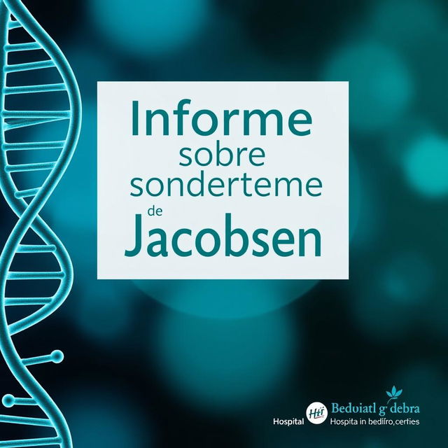 Una portada profesional e informativa per a un informe sobre la Síndrome de Jacobsen