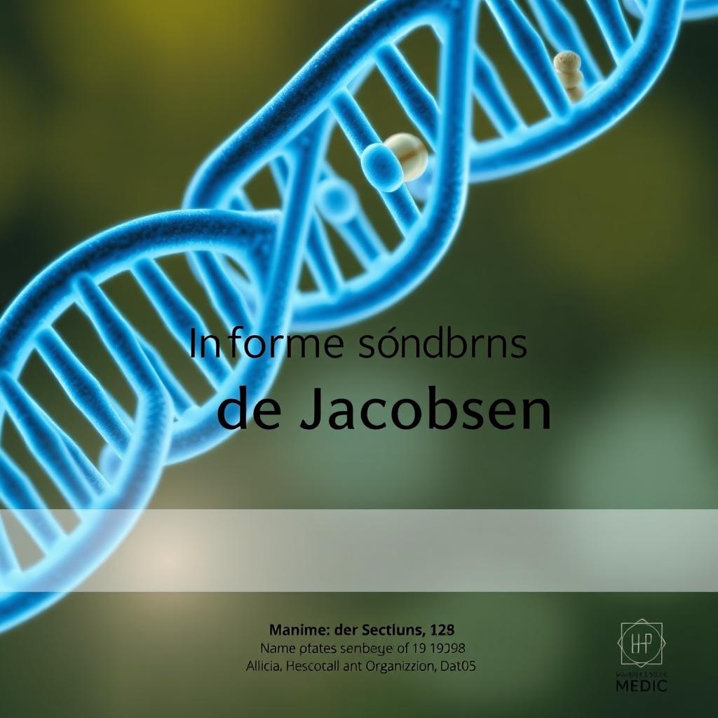 Una portada professional i informativa per a un informe sobre la Síndrome de Jacobsen