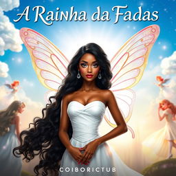 Movie poster for Netflix titled 'A Rainha da Fadas' with subtitle 'Versão Original do Livro'