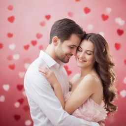 Enhance background elements in Valentine's Day photos with soft focus and bokeh effects to emphasize the main subjects.