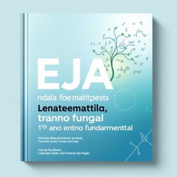 A captivating and educational book cover for "EJA Educação de jovens e adultos, matemática 1° ano ensino fundamental"