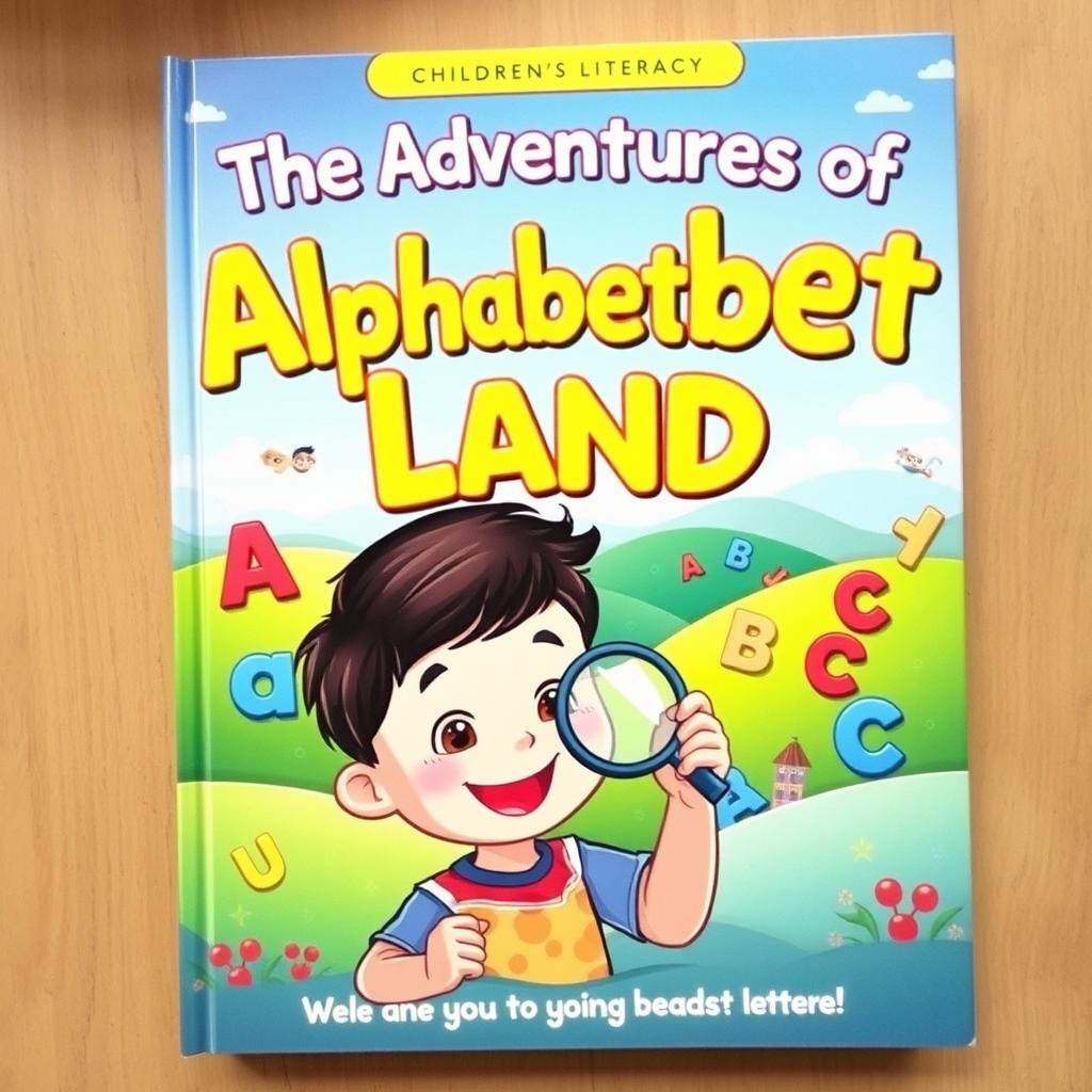 Front cover of a children's literacy book titled 'The Adventures of Alphabet Land'