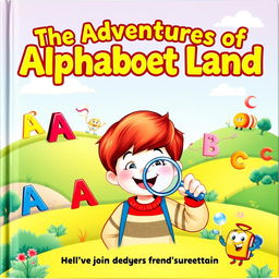 Front cover of a children's literacy book titled 'The Adventures of Alphabet Land'