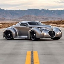 A supercar envisioned by Khyzyl Saleem, featuring a 1939 Chevy Coupe as its muse