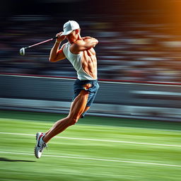 A dynamic scene depicting an athlete illustrating force summation in sports