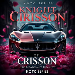 A movie poster featuring a Maserati Gran Turismo with a unique half black and half rose gold pink paint job