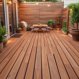 Design an outdoor terrace floor with the dimensions of 4 meters by 3