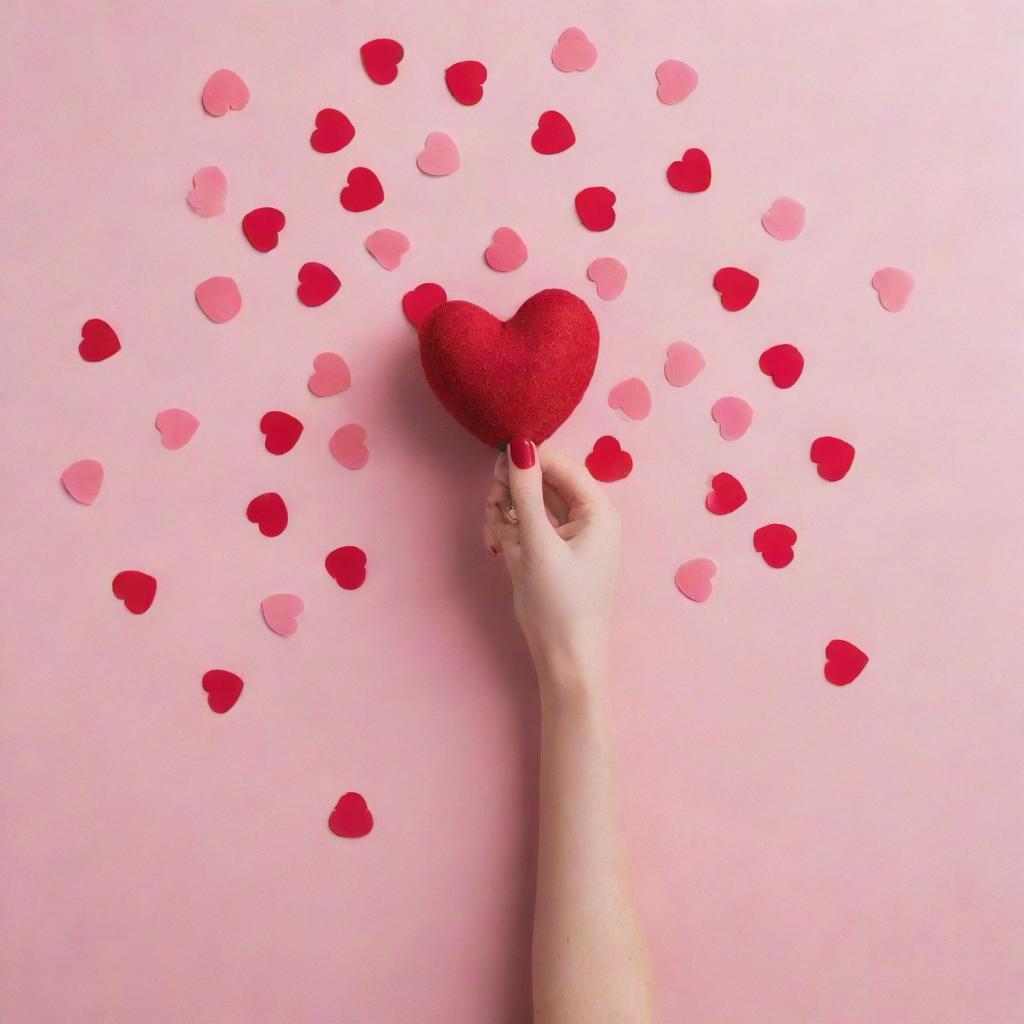 Rework Valentine's Day photos into unique visual masterpieces, exploring unconventional compositions, dynamic perspectives, and diversified color schemes.