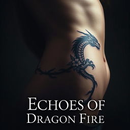 A mysterious dark-themed book cover titled 'Echoes of Dragon Fire