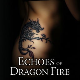 A mysterious dark-themed book cover titled 'Echoes of Dragon Fire