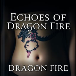 A mysterious dark-themed book cover titled 'Echoes of Dragon Fire