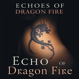 A mysterious dark-themed book cover titled 'Echoes of Dragon Fire